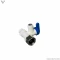شیر ورودی فیتینگی با سراه مهره استیل ۳/۸ (اتصال مستقیم بین راه شلنگ و شیر پیسوار)
